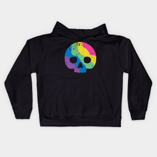 Skull Dot Rainbow Kids Hoodie